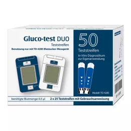 GLUCO TEST DUO Testni trakovi, 50 kosov