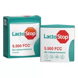 LACTOSTOP 5.500 FCC Tablete s klikom na razpršilnik, 50 kosov