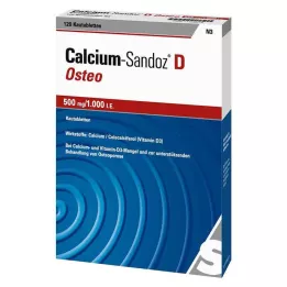 CALCIUM SANDOZ D Osteo 500 mg/1.000 I.U. žvečljive tablete, 120 kosov