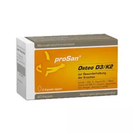 PROSAN Osteo D3/K2 mehke kapsule, 60 kosov