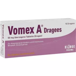 VOMEX A Dragees 50 mg obložene tablete, 10 kosov