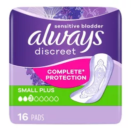 ALWAYS diskretna inkontinenca single small plus, 16 kosov