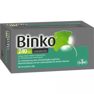 BINKO 240 mg filmsko obložene tablete, 60 kosov
