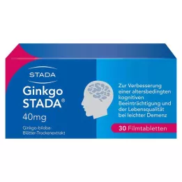 GINKGO STADA 40 mg filmsko obložene tablete, 30 kosov