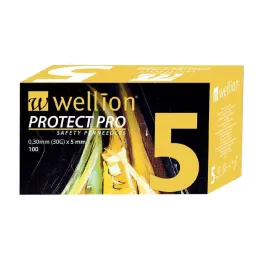 WELLION PROTECT PRO Varnostne igle za peresa 30 G 5 mm, 100 kosov