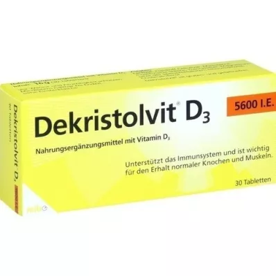 DEKRISTOLVIT D3 5.600 I.U. Tablete, 30 kosov