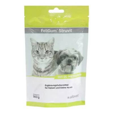 Feligum Struvit žvečilne kapljice za mačke / male pse, 160 g Feligum Struvit žvečilne kapljice za mačke / male pse, 160 g