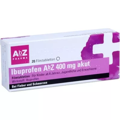 IBUPROFEN AbZ 400 mg akutne filmsko obložene tablete, 20 kosov
