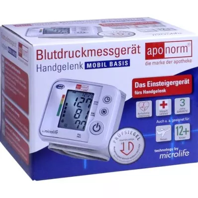 APONORM Monitor krvnega tlaka mobilni osnovni zapestje, 1 kos
