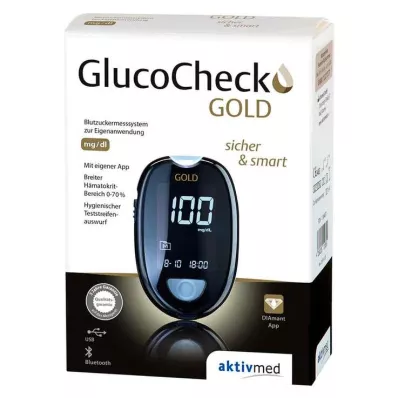 Gluco Check Gold set merilnika glukoze v krvi mg/dl, 1 kos