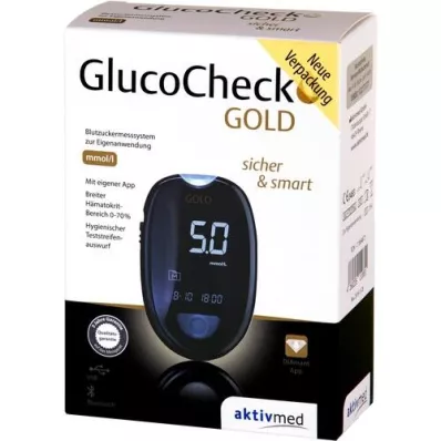 GLUCOCHECK GOLD Merilnik glukoze v krvi mmol/l, 1 kos