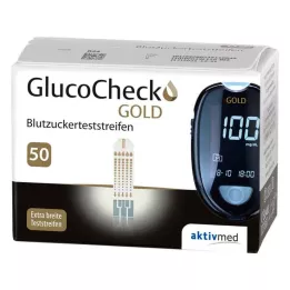 GLUCOCHECK GOLD Testni trakovi za merjenje glukoze v krvi, 50 kosov