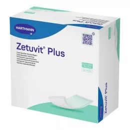 ZETUVIT Plus zelo močna vpojna sterilna kompresa 20x40 cm, 10 kosov