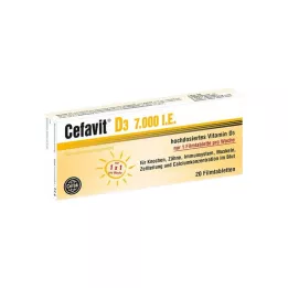 CEFAVIT D3 7.000 I.U. filmsko obložene tablete, 20 kosov