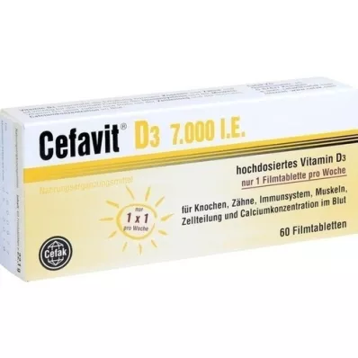 CEFAVIT D3 7.000 I.U. filmsko obložene tablete, 60 kosov