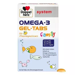 DOPPELHERZ Družinski sistem Omega-3 Gel-Tabs, 60 kosov