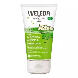 WELEDA Otroška prha 2v1 &amp; Šampon Tangy Lime, 150 ml