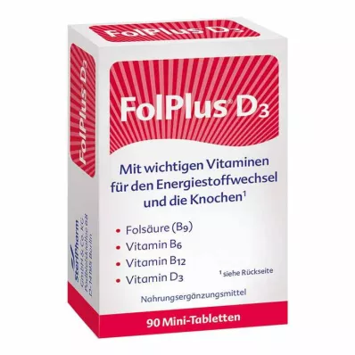 Folplus + D3 tablete, 90 kom