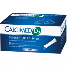 CALCIMED D3 500 mg/1000 I.U. Direct granule, 60 kosov