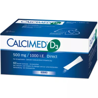 CALCIMED D3 500 mg/1000 I.U. Direct granule, 60 kosov