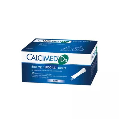Calcimed D3 500 mg / 1000 ie direktna zrnca, 60 kos