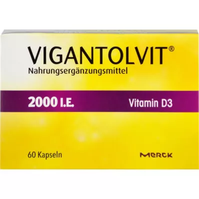 VIGANTOLVIT 2000 I.U. Vitamin D3, mehke kapsule, 60 kosov