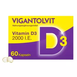 VIGANTOLVIT 2000 I.U. Vitamin D3, mehke kapsule, 60 kosov