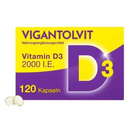VIGANTOLVIT 2000 I.U. Vitamin D3, mehke kapsule, 120 kosov