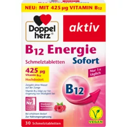 DOPPELHERZ B12 Energy Instant Melting Tablets, 30 kapsul