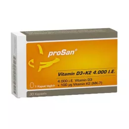 PROSAN Vitamin D3+K2 4,000 I.U. kapsule, 30 kapsul