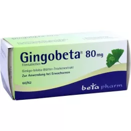 GINGOBETA 80 mg filmsko obložene tablete, 60 kosov