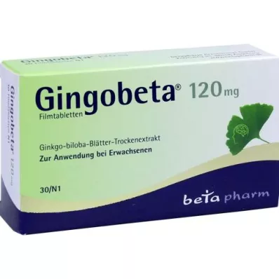 GINGOBETA 120 mg filmsko obložene tablete, 30 kosov