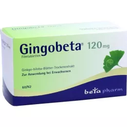 GINGOBETA 120 mg filmsko obložene tablete, 60 kosov