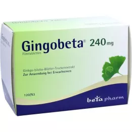 GINGOBETA 240 mg filmsko obložene tablete, 120 kosov