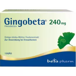 GINGOBETA 240 mg filmsko obložene tablete, 120 kosov