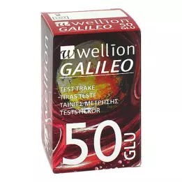 WELLION GALILEO Testni trakovi za merjenje glukoze v krvi, 50 kosov