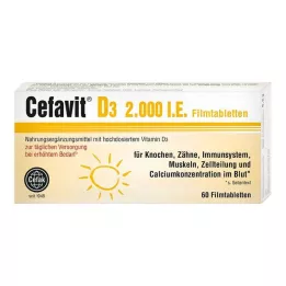 CEFAVIT D3 2.000 I.U. filmsko obložene tablete, 60 kosov
