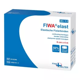 FIXIERBINDE elastika 6 cmx4 m, zavita v celofan, 1 kos