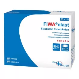 FIXIERBINDE elastika 8 cmx4 m, zavita v celofan, 1 kos