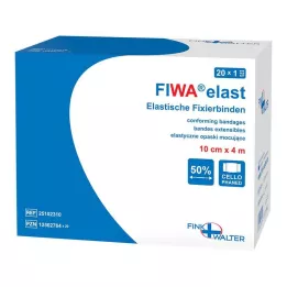 FIXIERBINDE elastika 10 cmx4 m, zavita v celofan, 1 kos