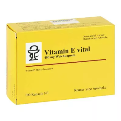Vitamin E vital 400 mg Rennersche Apotheke Softk.(100 kosov)