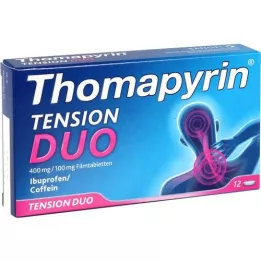 THOMAPYRIN TENSION DUO 400 mg/100 mg filmsko obložene tablete, 12 kosov
