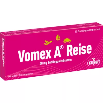 VOMEX A Reise 50 mg sublingvalne tablete, 10 kosov