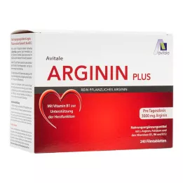 ARGININ PLUS Vitamin B1+B6+B12+folična kislina filmsko obložene tablete, 240 kosov