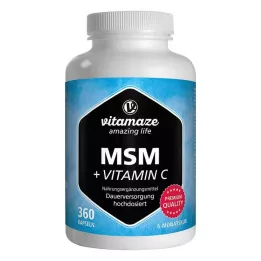 MSM HOCHDOSIERT+Vitamin C kapsule, 360 kapsul
