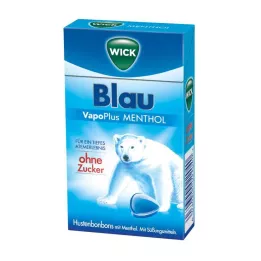 WICK BLAU Mentolni bonboni brez sladkorja Clickbox, 46 g