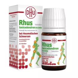 RHUS TOXICODENDRON D 6 tablet za revmatične bolečine, 80 kosov