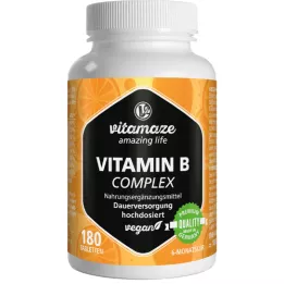 VITAMIN B COMPLEX veganske tablete z visokim odmerkom, 180 kosov