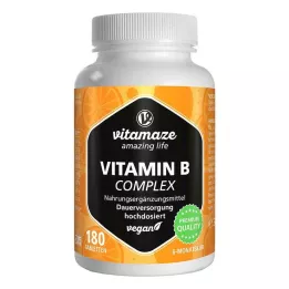 VITAMIN B COMPLEX veganske tablete z visokim odmerkom, 180 kosov
