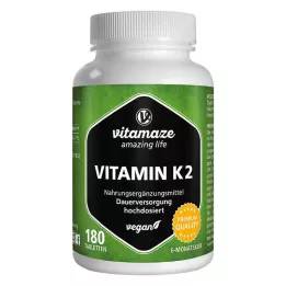 VITAMIN K2 200 μg veganske tablete z visokim odmerkom, 180 kosov